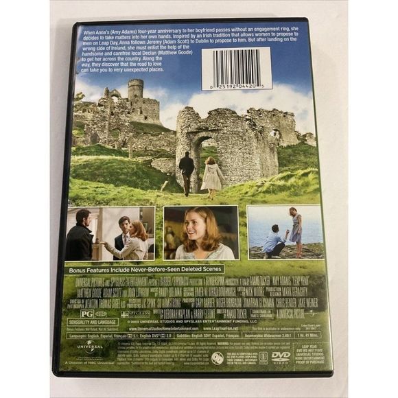 Leap Year (DVD, 2010) Amy Adams & Matthew Goode-Very Good - Picture 2 of 5